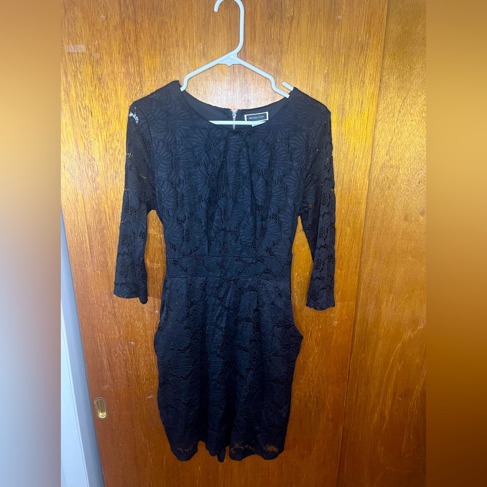 USED LBD with Pockets Wrap Tie Back Another Story SZ XL